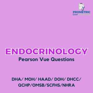 ENDOCRINOLOGY Pearson Vue Questions