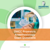 DHCC Prometric Anesthesiology Exam Questions
