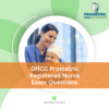 DHCC Prometric Registered Nurse Exam Questions