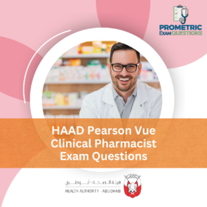 HAAD Pearson Vue Clinical Pharmacist Exam Questions