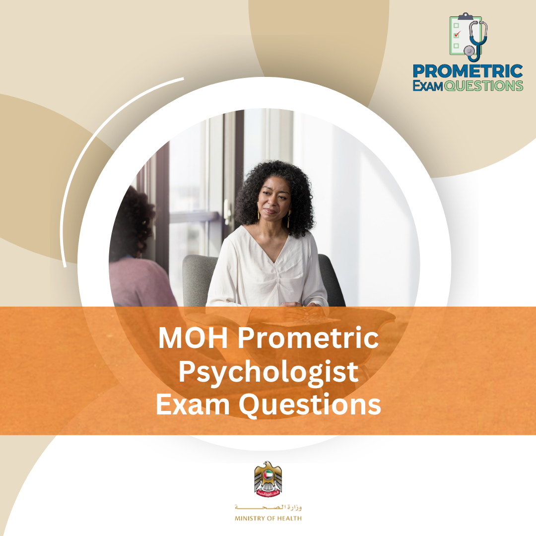 MOH Prometric Psychologist Exam Questions