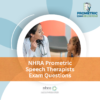 NHRA Prometric Speech Therapists Exam Questions