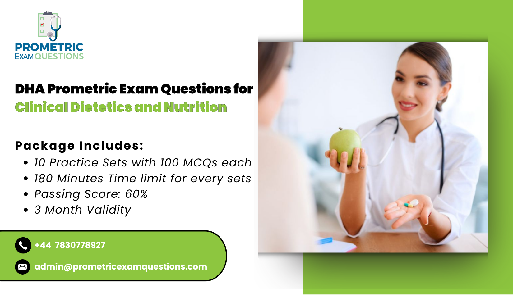DHA Prometric Exam Questions for Clinical Dietetics & Nutrition