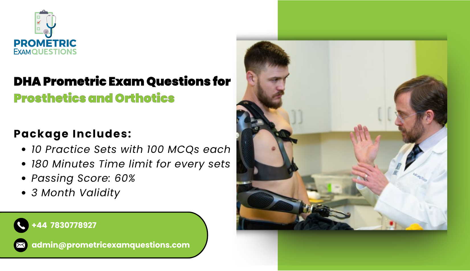 DHA Prometric Exam Questions for Prosthetics & Orthotics