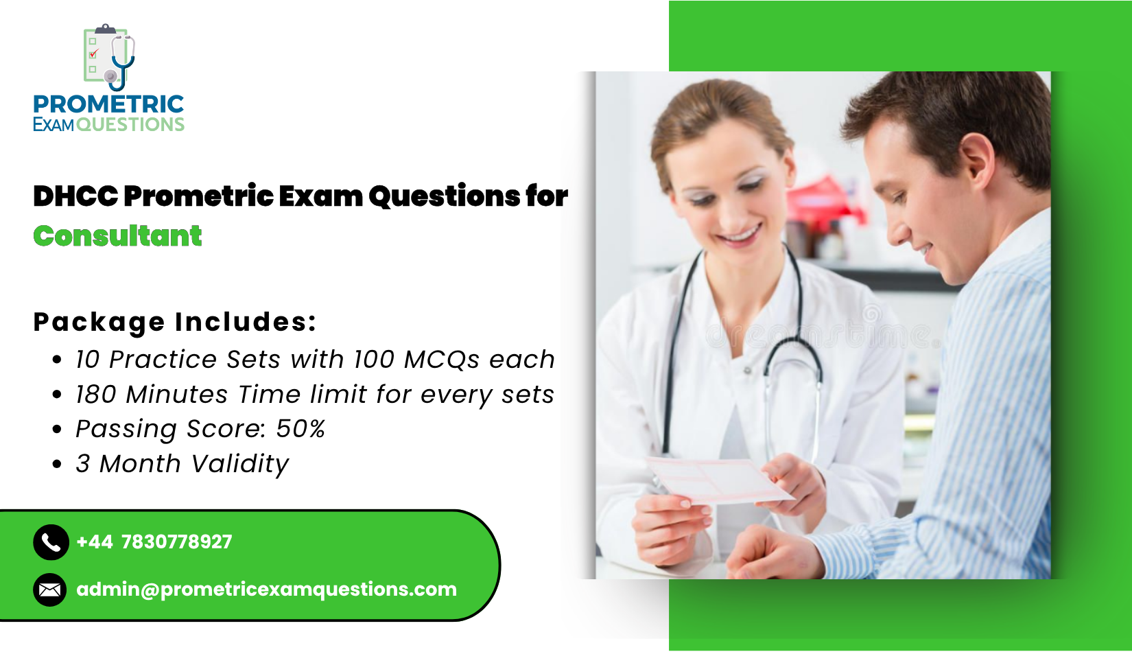 DHCC Prometric Exam Questions for Consultant
