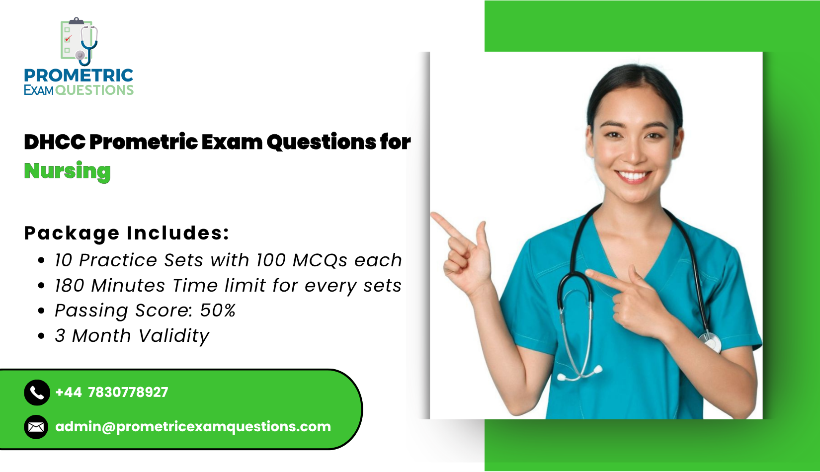 DHCC Prometric Exam Questions for Nursing