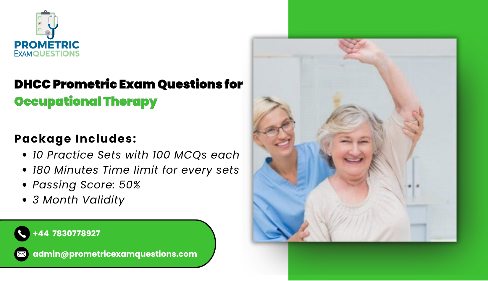 DHCC Prometric Exam Questions for Occupational Therapy