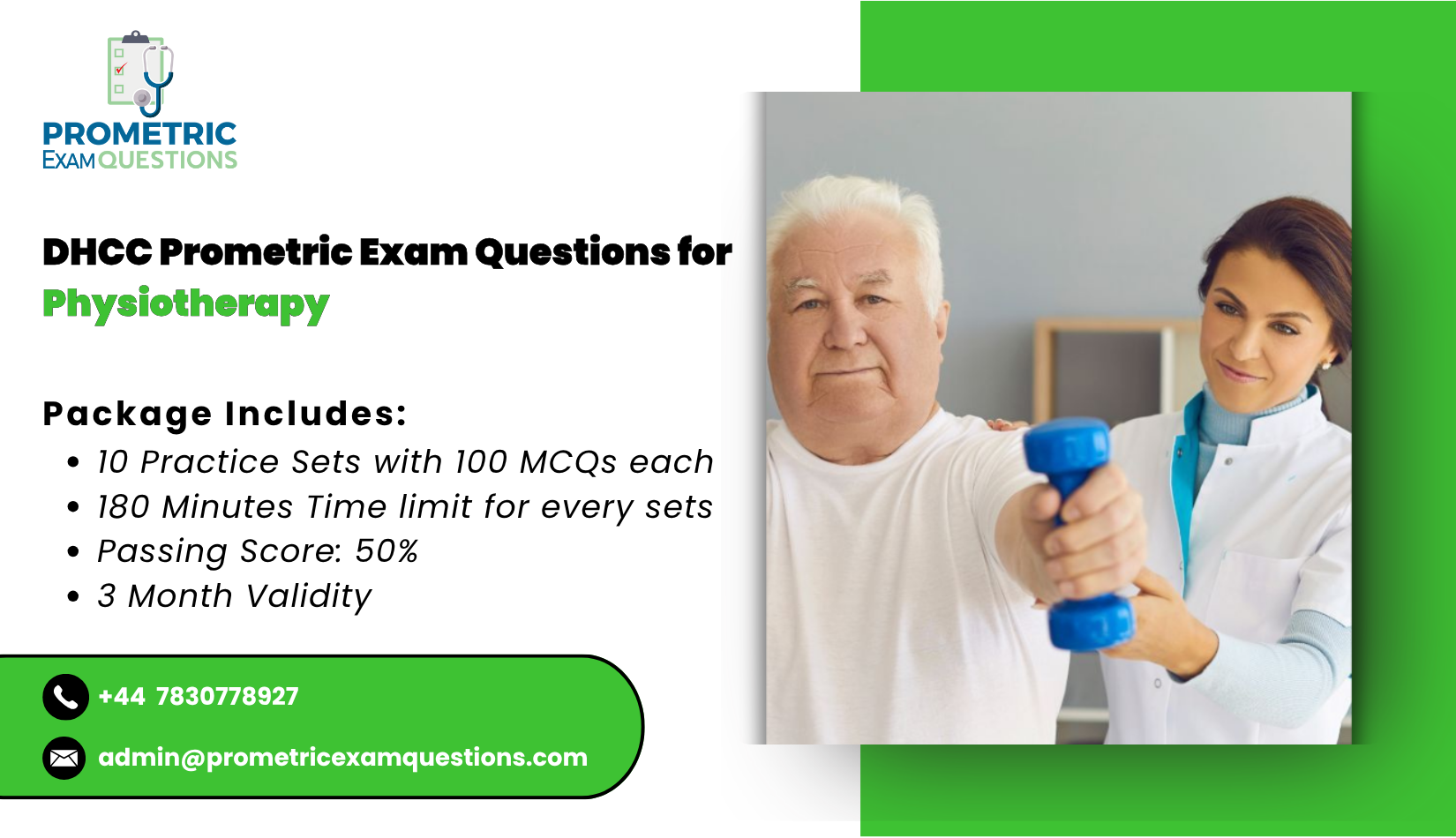 DHCC Prometric Exam Questions for Physiotherapy