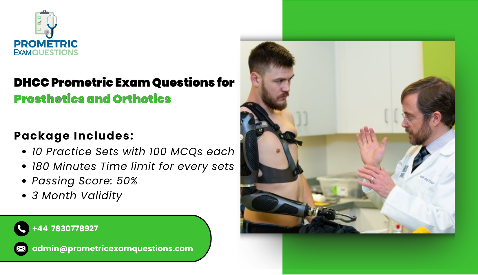 DHCC Prometric Exam Questions for Prosthetics and Orthotics