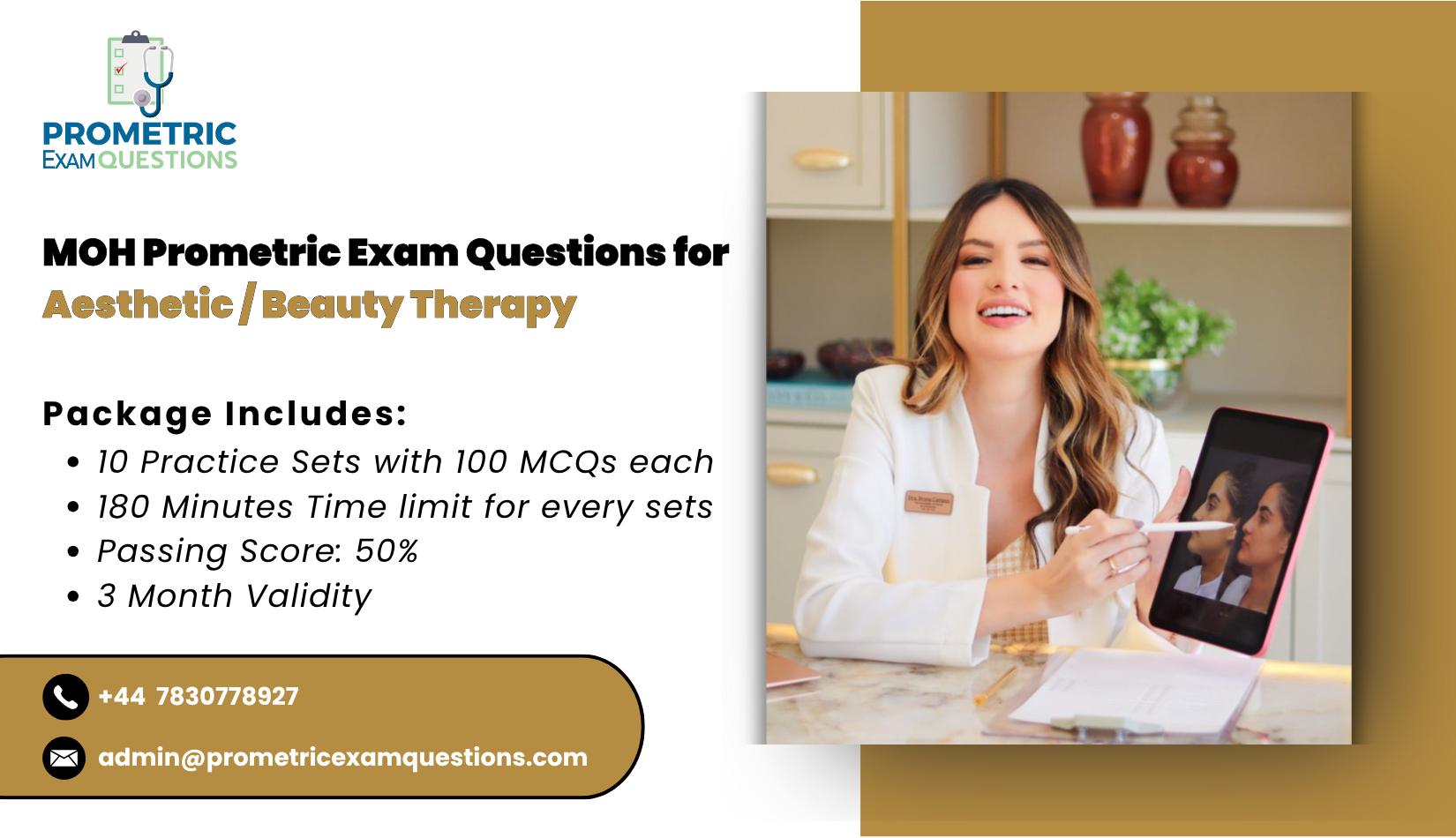MOH Prometric Exam Questions for Aesthetic /Beauty Therapy
