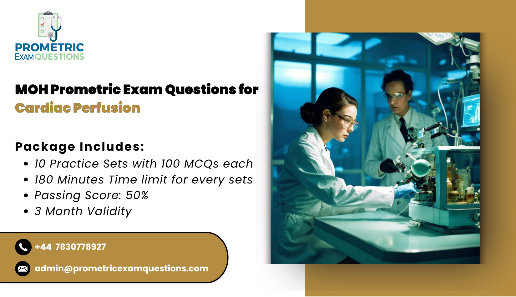 MOH Prometric Exam Questions for Cardiac Perfusion