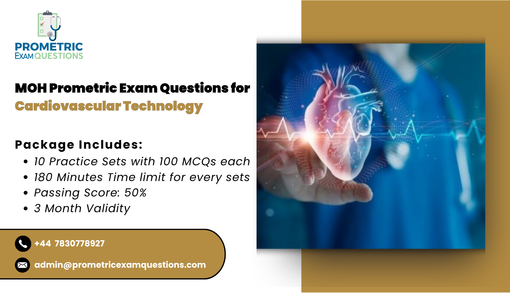 MOH Prometric Exam Questions for Cardiovascular Technology